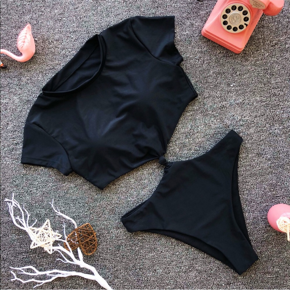 330 t shirt Knot Monokini Swimsuit - Picture 2 of 4